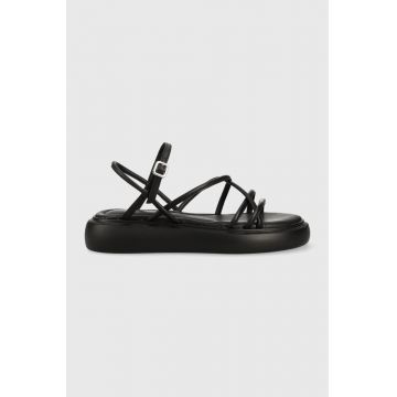 Vagabond Shoemakers sandale de piele Blenda femei, culoarea negru, cu platforma, 5519.801.20