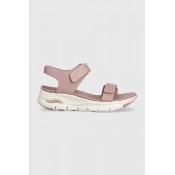 Skechers sandale femei, culoarea roz