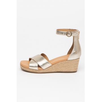 Sandale wedge de piele Eugenia