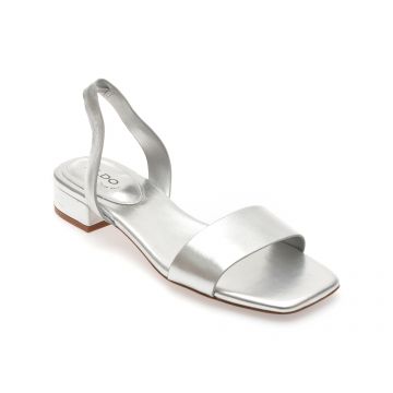 Sandale casual ALDO argintii, 13740415, din piele naturala