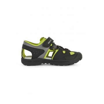 Sandale cu velcro si model colorblock Veniett