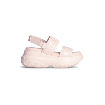 Sandale de piele ecologica cu velcro June