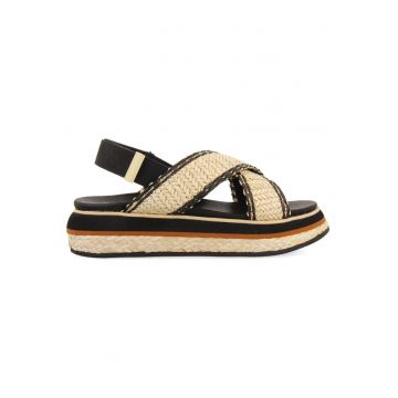 Sandale-espadrile cu velcro