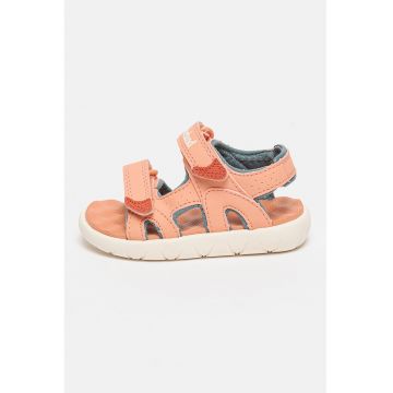 Sandale de piele ecologica cu velcro Perkins Row