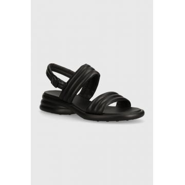 Camper sandale de piele Spiro femei, culoarea negru, K201599-001