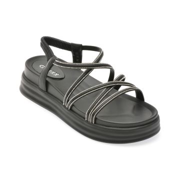 Sandale casual GRYXX negre, 9079, din piele ecologica