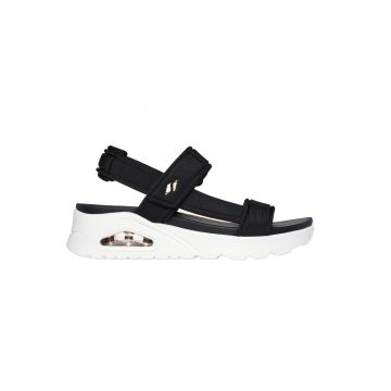 Sandale wedge cu velcro