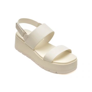 Sandale casual ALDO albe, 13713130, din piele naturala