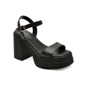 Sandale casual ALDO negre, TAINA0011, din piele naturala