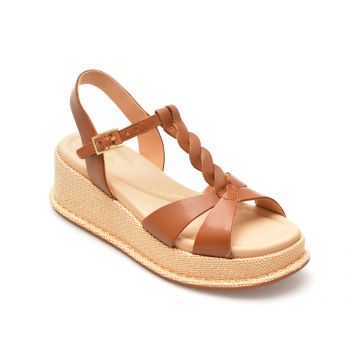 Sandale casual CLARKS maro, KIMMEI TWIST, din piele naturala