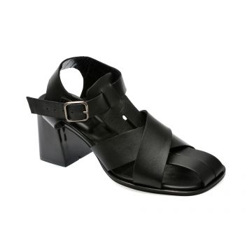 Sandale casual EPICA negre, 3352, din piele naturala