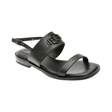 Sandale casual EPICA negre, 750503, din piele naturala