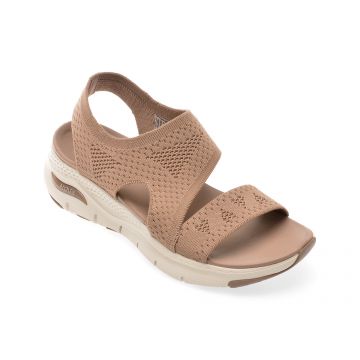 Sandale casual SKECHERS maro, 119458, din material textil