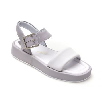 Sandale CLARKS mov, ALDA STRAP, din piele naturala