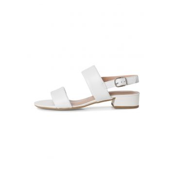 Sandale slingback de piele