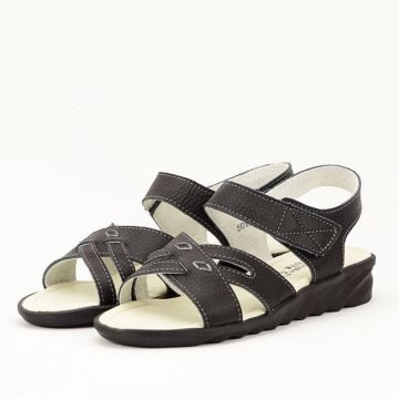 Sandale piele naturala Alexandra negre M5