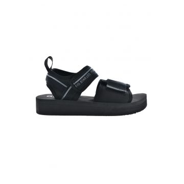 Sandale cu talpa wedge si inchidere velcro