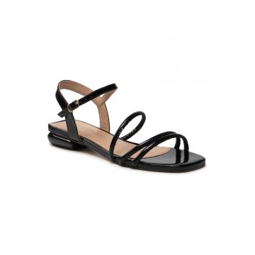 Sandale dama - 300327555 - Piele naturala - Piele lacuita - Negru