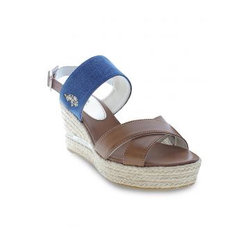 Sandale dama - 302822157 - Piele ecologica - Maro