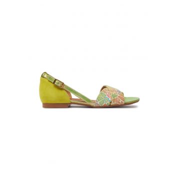 Sandale dama - 304024 - Piele naturala - Verde