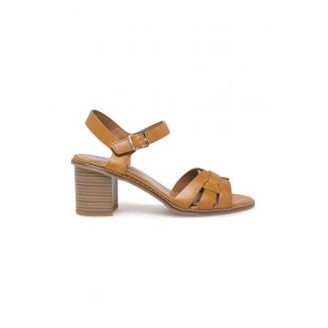 Sandale dama - 590559 - Piele naturala - Maro -