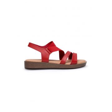 Sandale dama - 590559 - Piele naturala - Rosu -