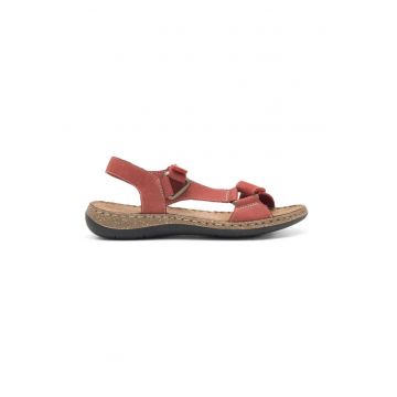 Sandale dama - 590559 - Piele naturala - Rosu -