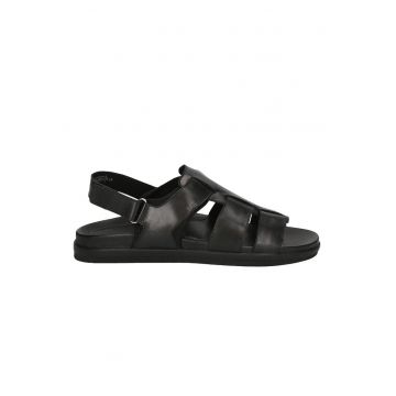 Sandale dama - Piele naturala - Negru -