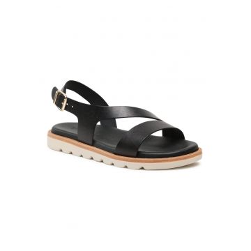 Sandale dama - 302089147 - Piele naturala - Negru