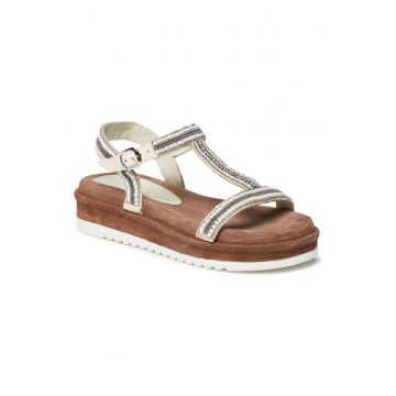 Sandale dama - 302225507 - Piele naturala - Alb