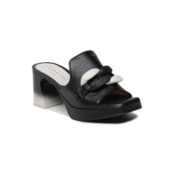 Sandale dama - 302289233 - Piele naturala - Negru