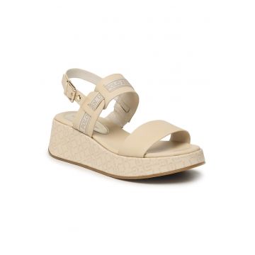 Sandale dama - 302824069 - Piele ecologica - Bej