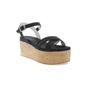 Sandale dama - 302825387 - Piele ecologica - Negru