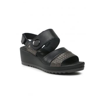 Sandale dama - 302959075 - Piele naturala - Negru