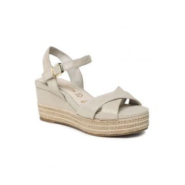 Sandale dama - 302255757 - Piele naturala - Bej