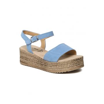 Sandale dama - 302385010 - Piele naturala - Albastru