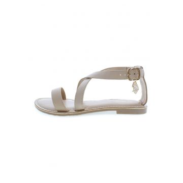 Sandale dama - 302825097 - Piele ecologica - Bej