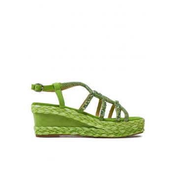 Sandale dama - 30377222237 - Piele naturala - Verde