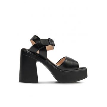 Sandale dama 303870485 - Piele ecologica - Negru