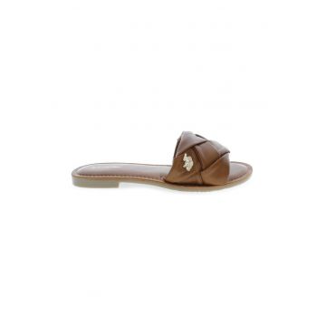 Sandale dama - US POLO ASSN - 302825 - Piele naturala - Maro -