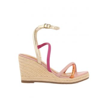 Sandale wedge de piele Rometta