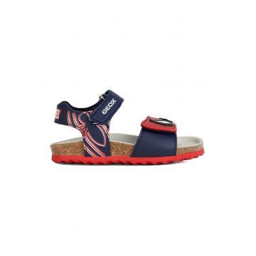 Sandale cu velcro si model Spider-Man