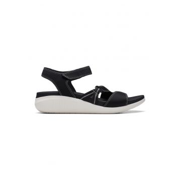 Sandale wedge cu velcro Glide