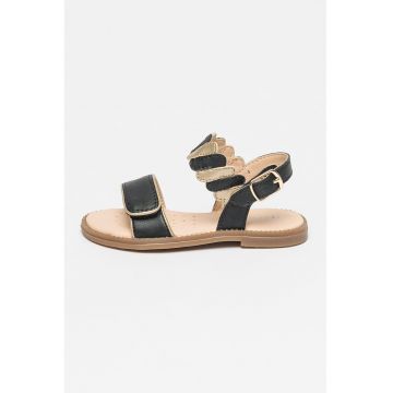 Sandale de piele ecologica cu velcro Karly