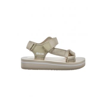 Sandale wedge cu velcro