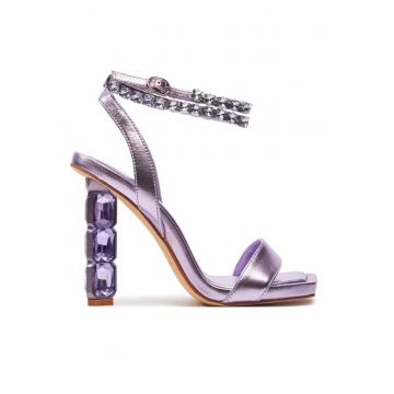 Sandale dama 303764739 - Piele naturala - Violet