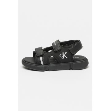 Sandale cu inchidere velcro si logo Sandale cu inchidere velcro si logo