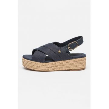 Sandale slingback cu talpa wedge Sandale slingback cu talpa wedge
